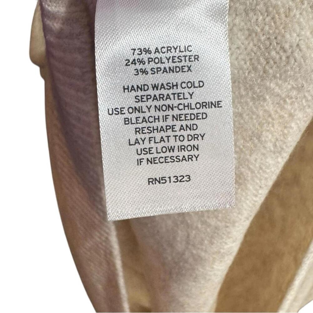 NWT Halogen Crewneck Cream Beige Long Sleeve Mini Sweater Dress Size XL - Picture 6 of 8